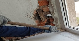 Демонтаж оконных откосов по выгодной цене от 508 руб. в Орехово-Зуево - Сварной-Рхв